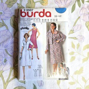 Vintage 70s Sewing Pattern UNCUT Burda 3507 Size 12-16